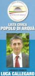 Luca Callegaro - Lista Civica Popolo di Arquà